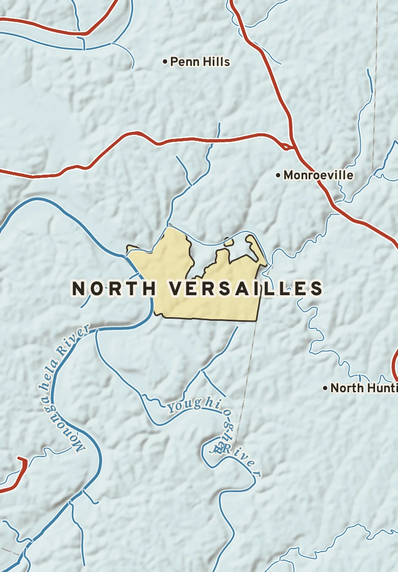 Atlas plate of North Versailles, Pennsylvania.