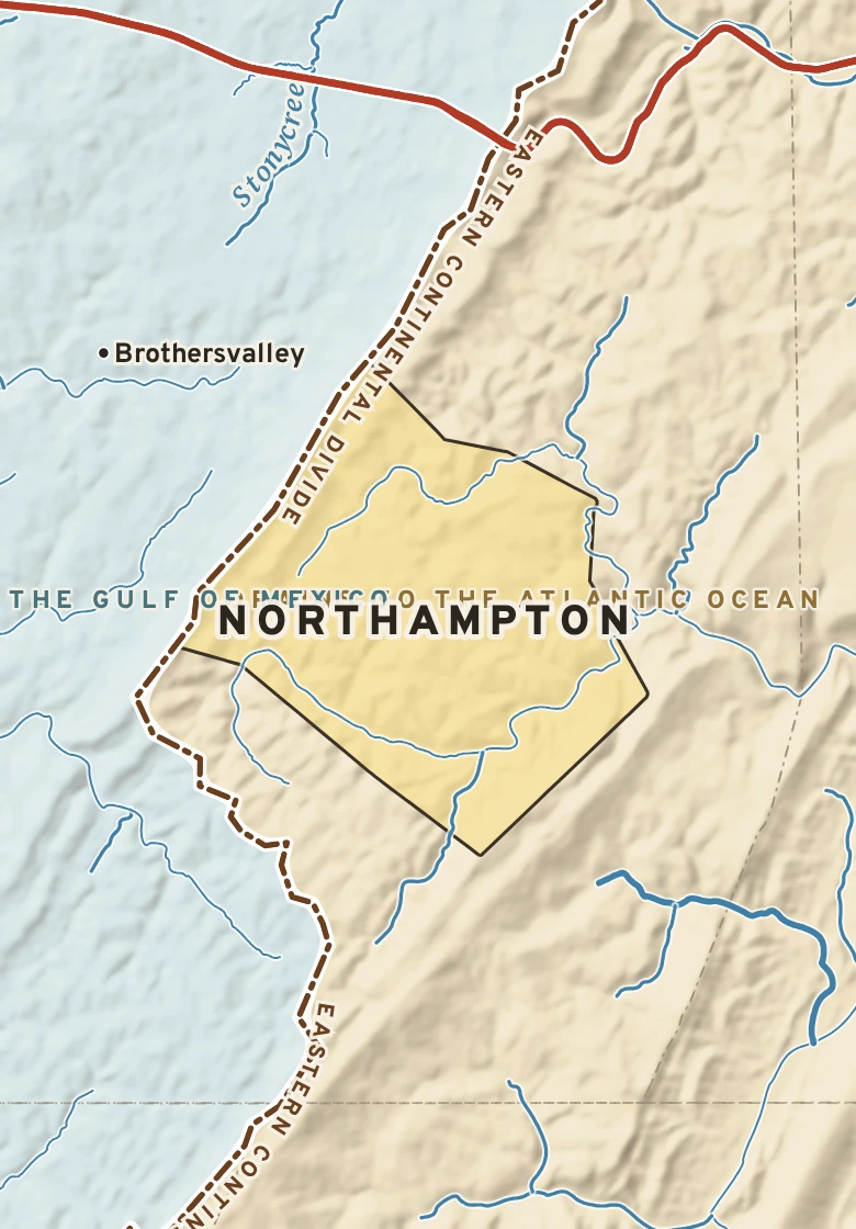 Atlas plate of Northampton, Pennsylvania.