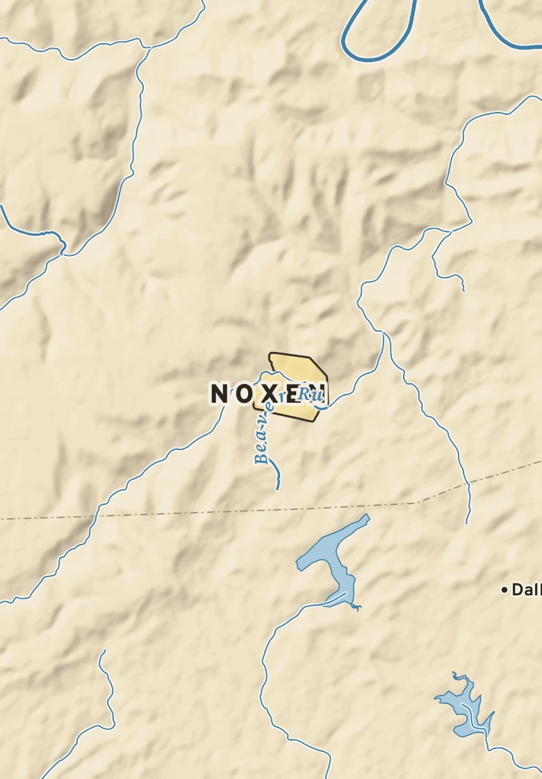Atlas plate of Noxen, Pennsylvania.