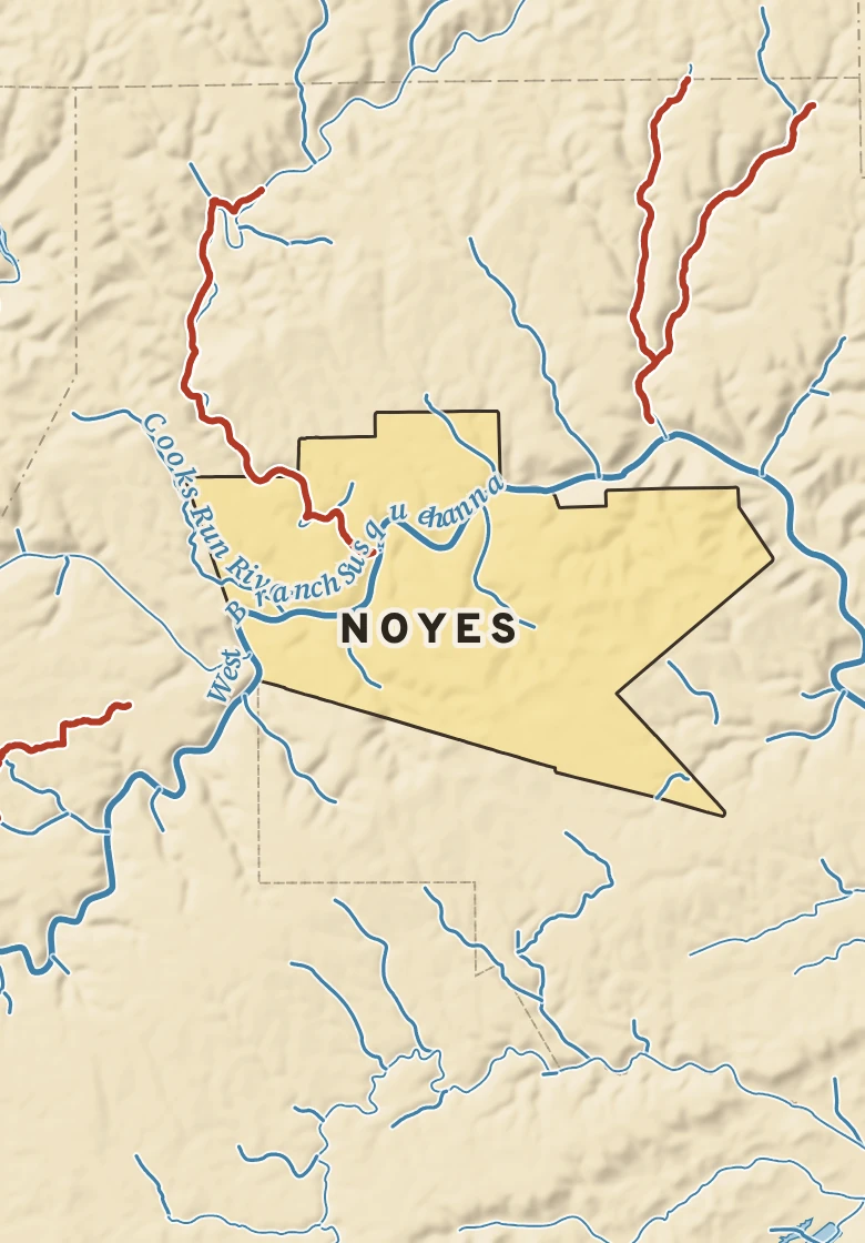 Atlas plate of Noyes, Pennsylvania.