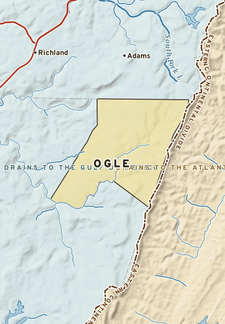 Atlas plate of Ogle, Pennsylvania.