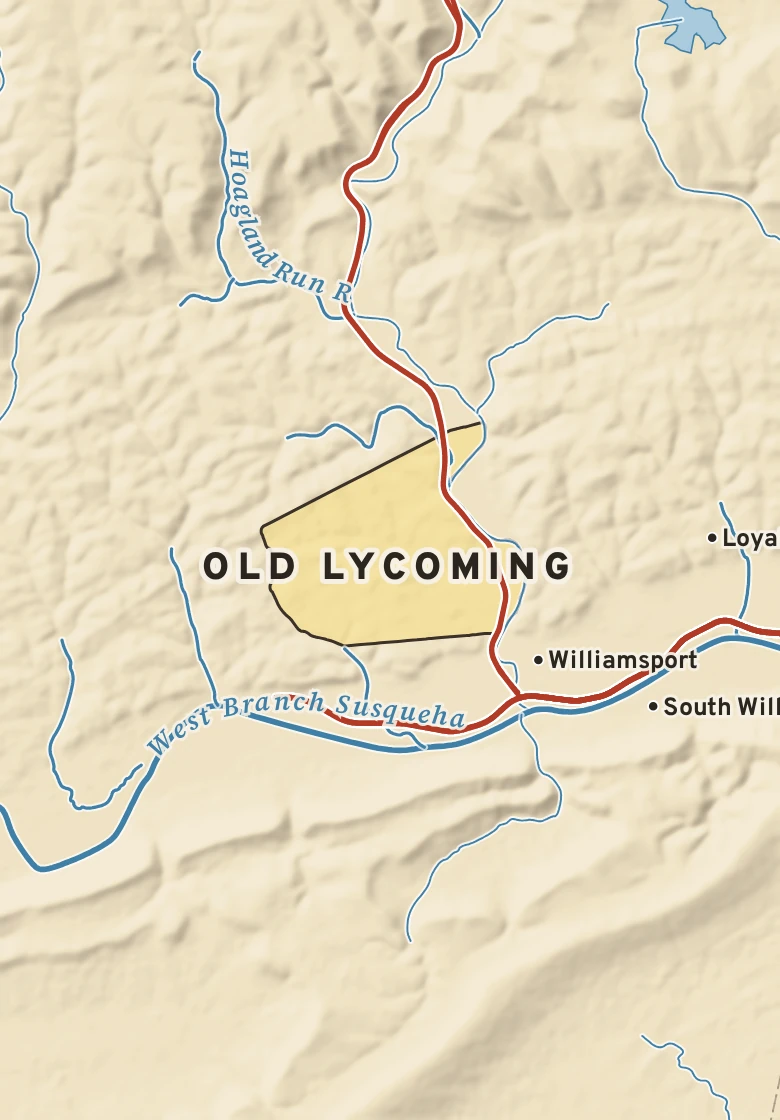 Atlas plate of Old Lycoming, Pennsylvania.