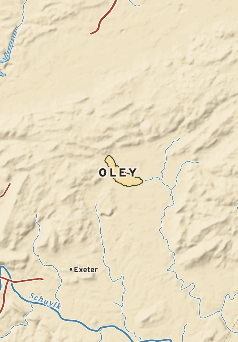 Atlas plate of Oley, Pennsylvania.