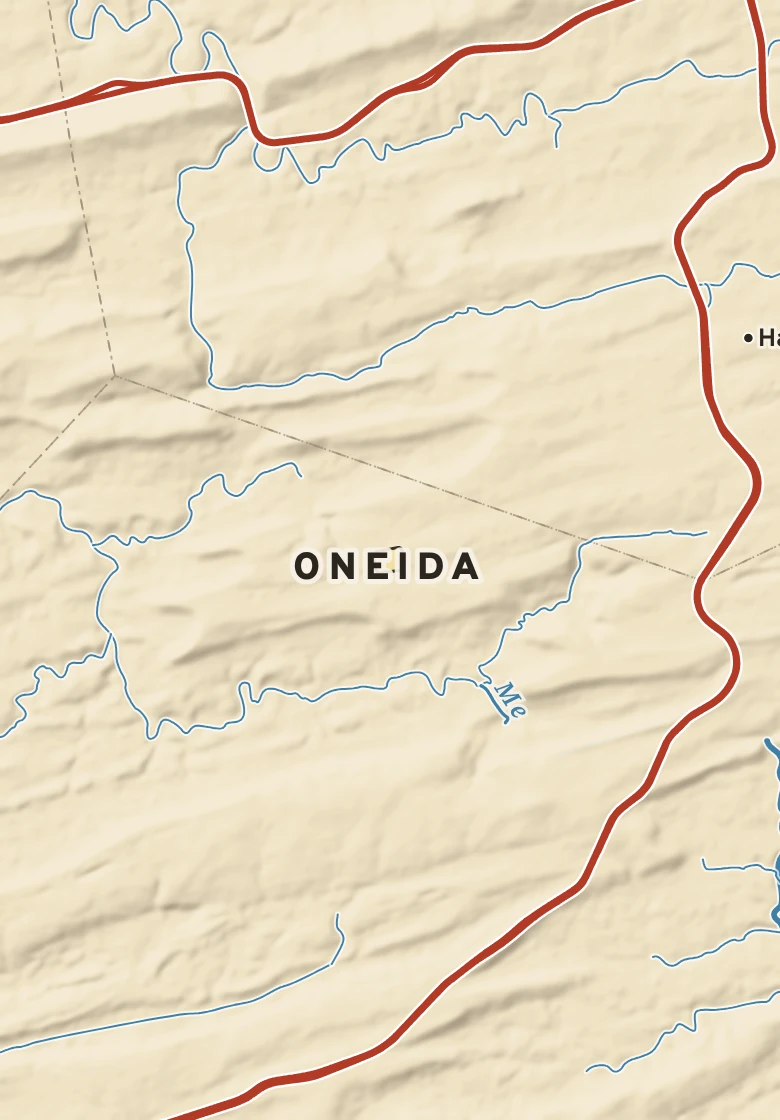 Atlas plate of Oneida, Pennsylvania.