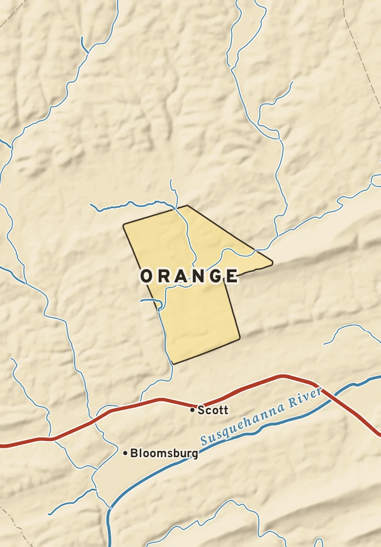 Atlas plate of Orange, Pennsylvania.