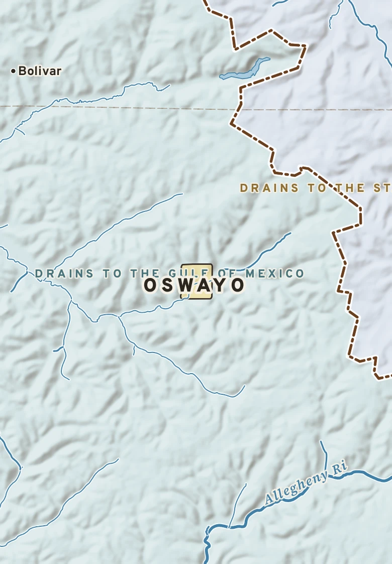 Atlas plate of Oswayo, Pennsylvania.