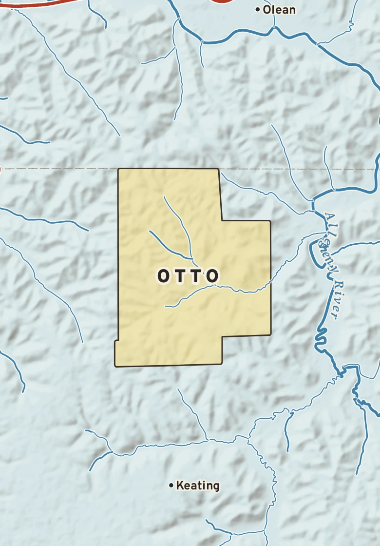 Atlas plate of Otto, Pennsylvania.