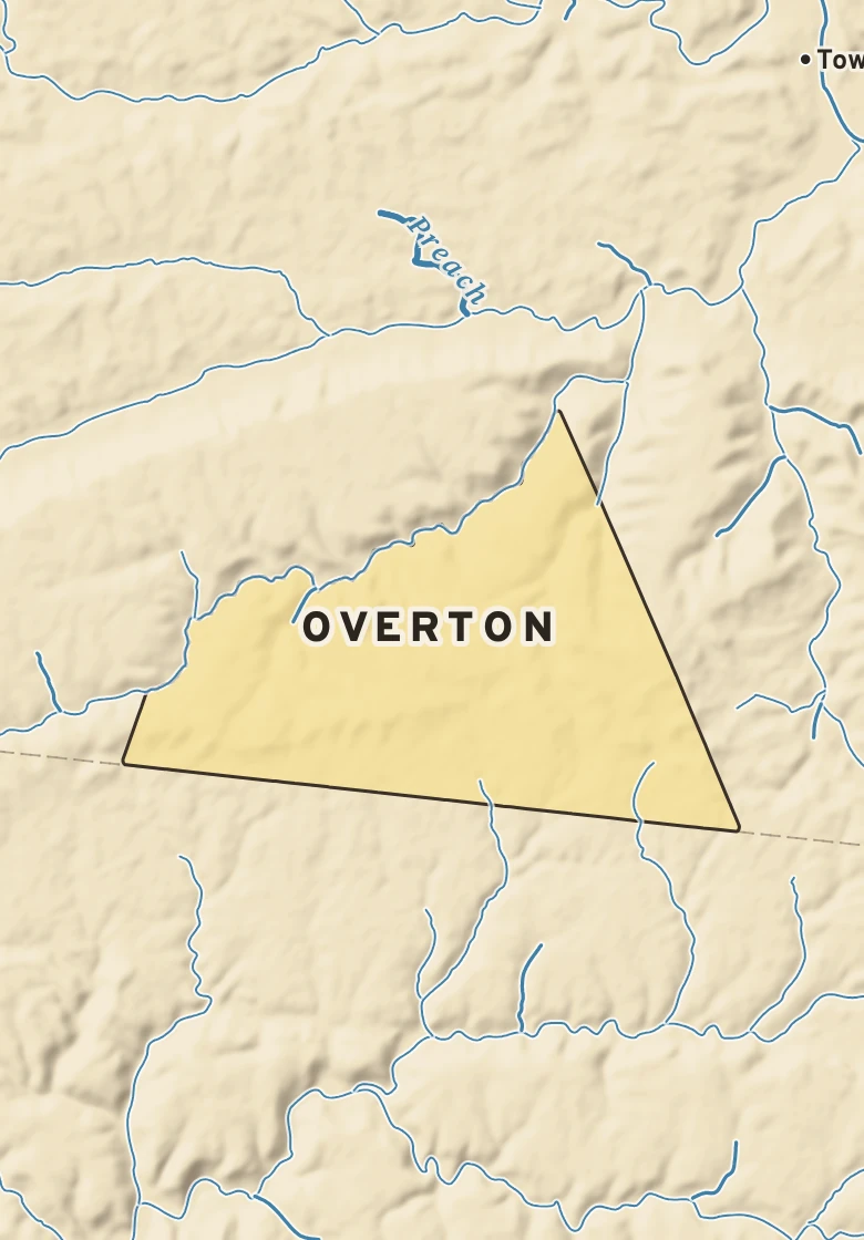 Atlas plate of Overton, Pennsylvania.