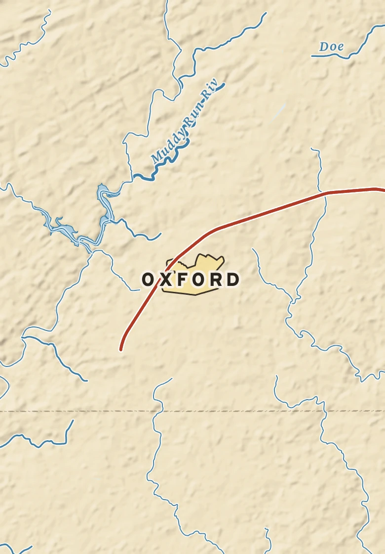 Atlas plate of Oxford, Pennsylvania.