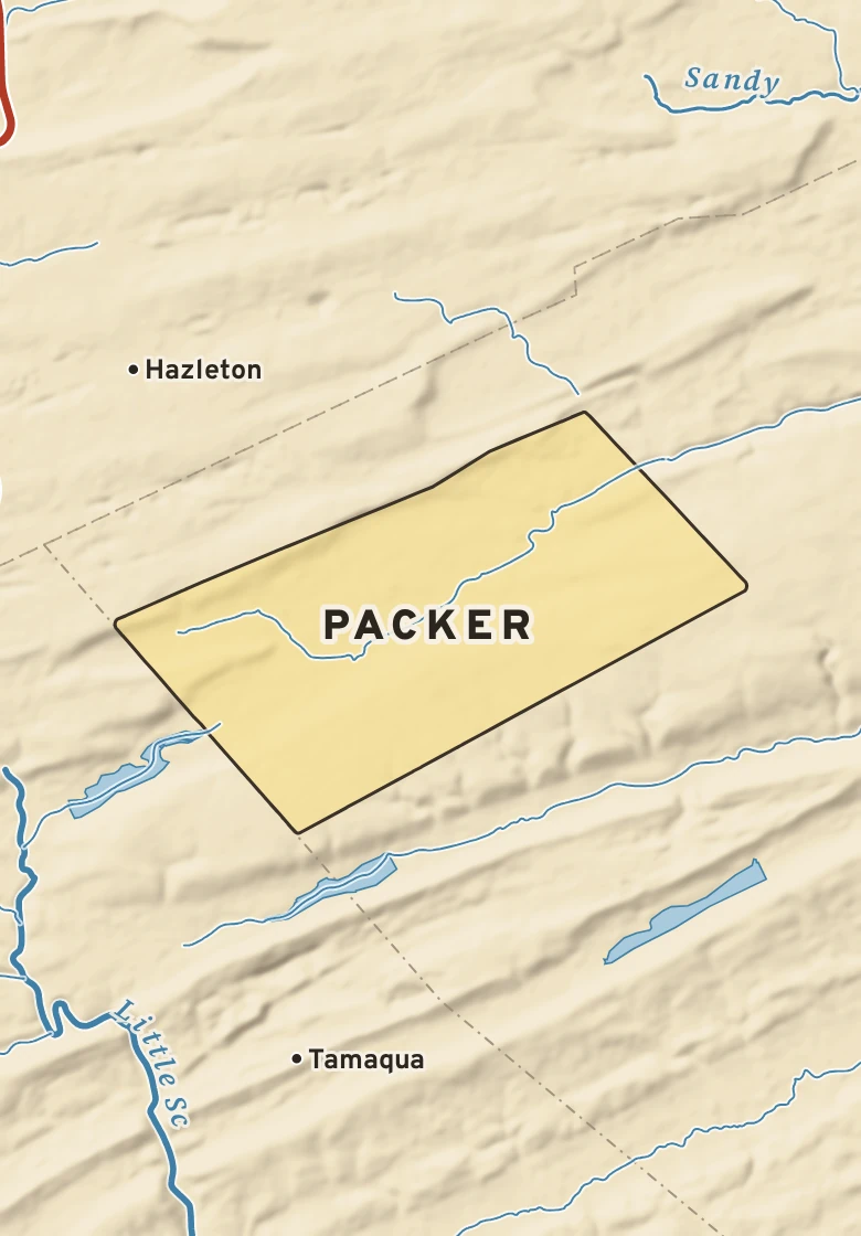 Atlas plate of Packer, Pennsylvania.