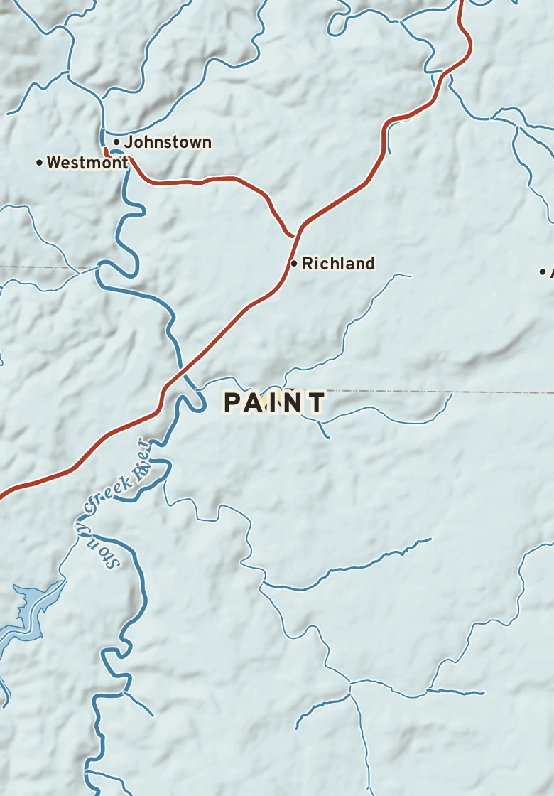 Atlas plate of Paint, Pennsylvania.
