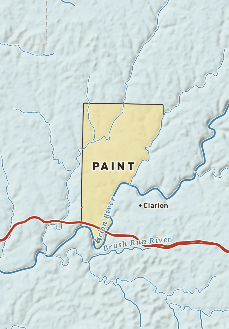 Atlas plate of Paint, Pennsylvania.