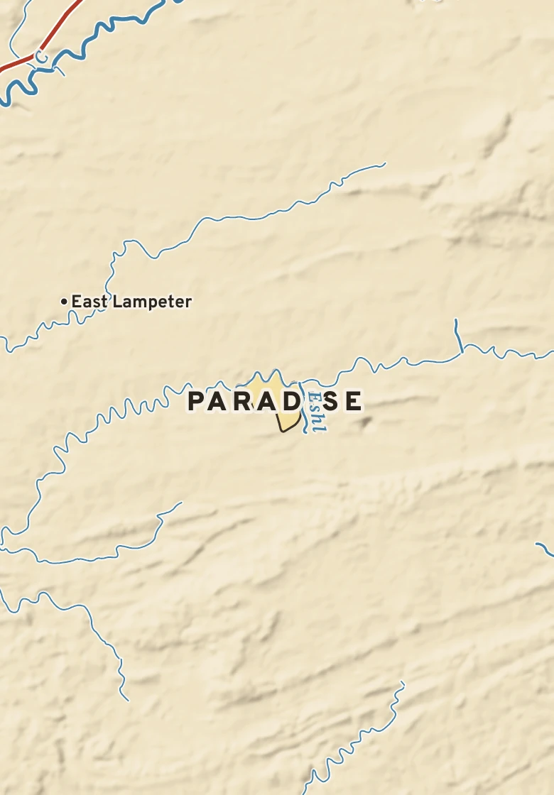Atlas plate of Paradise, Pennsylvania.