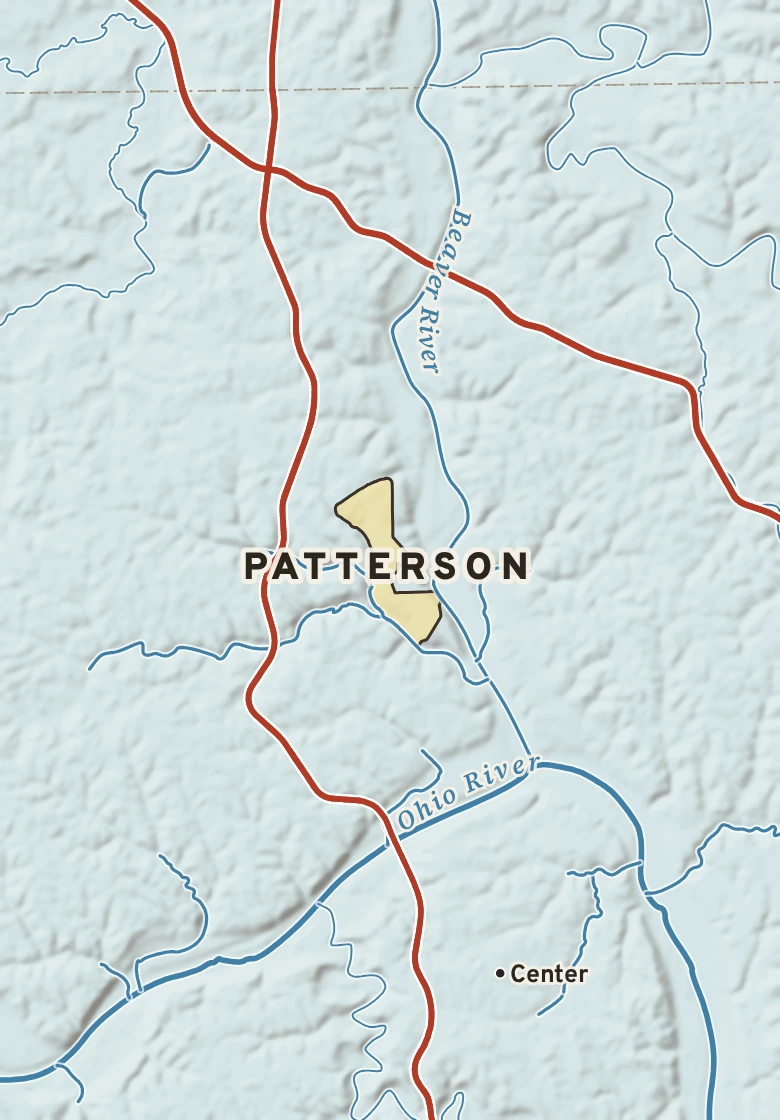 Atlas plate of Patterson, Pennsylvania.