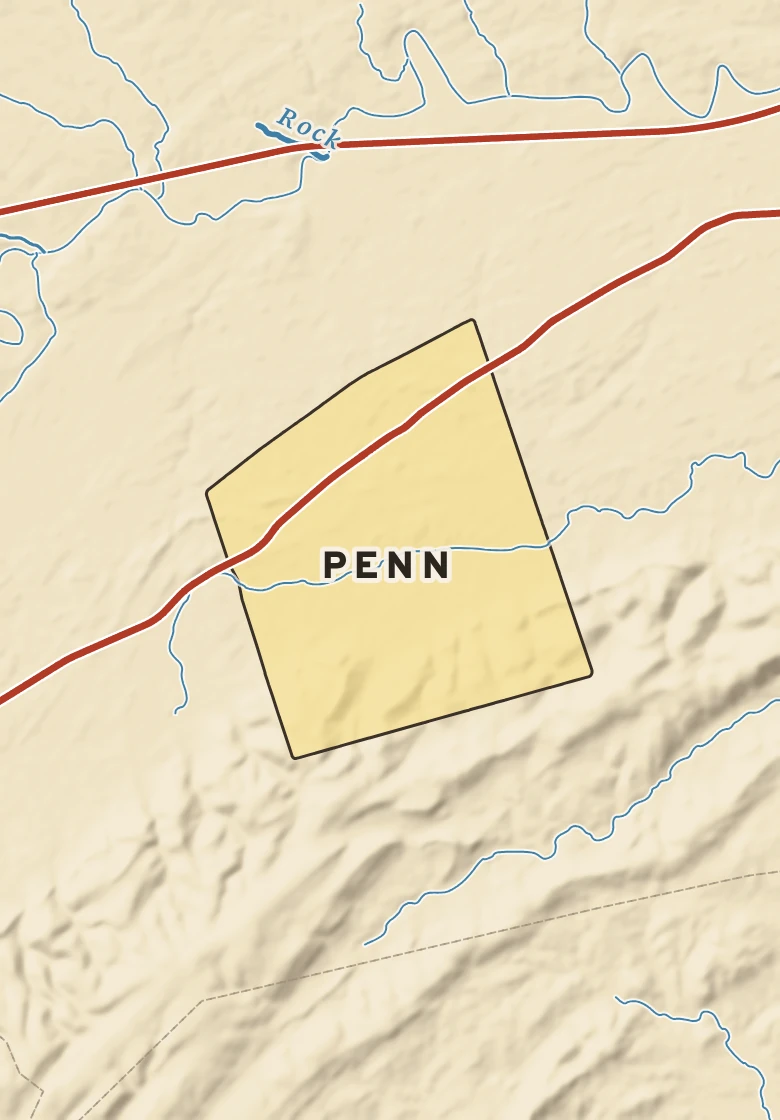 Atlas plate of Penn, Pennsylvania.
