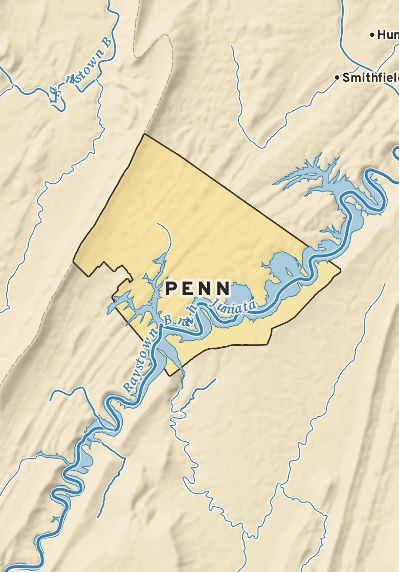 Atlas plate of Penn, Pennsylvania.