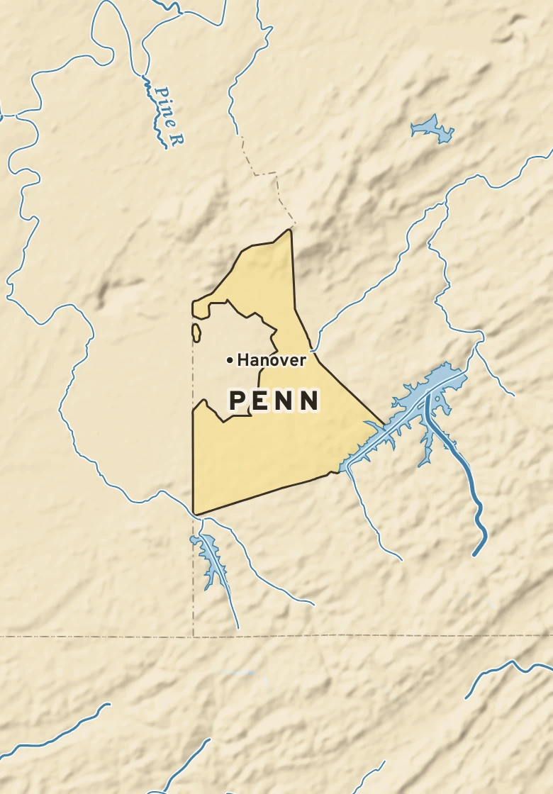 Atlas plate of Penn, Pennsylvania.