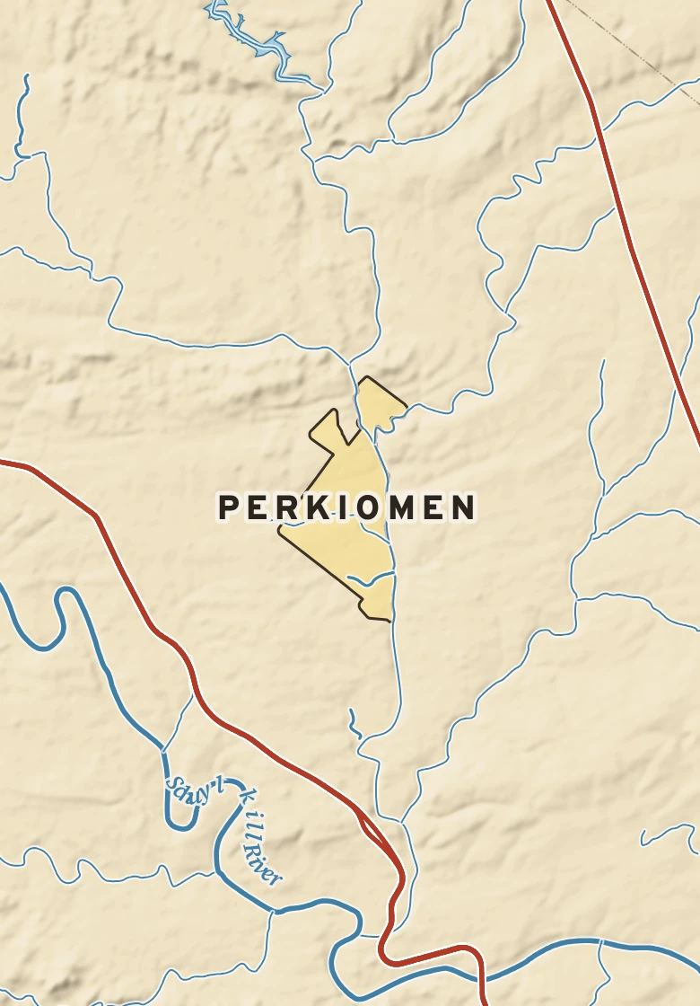 Atlas plate of Perkiomen, Pennsylvania.