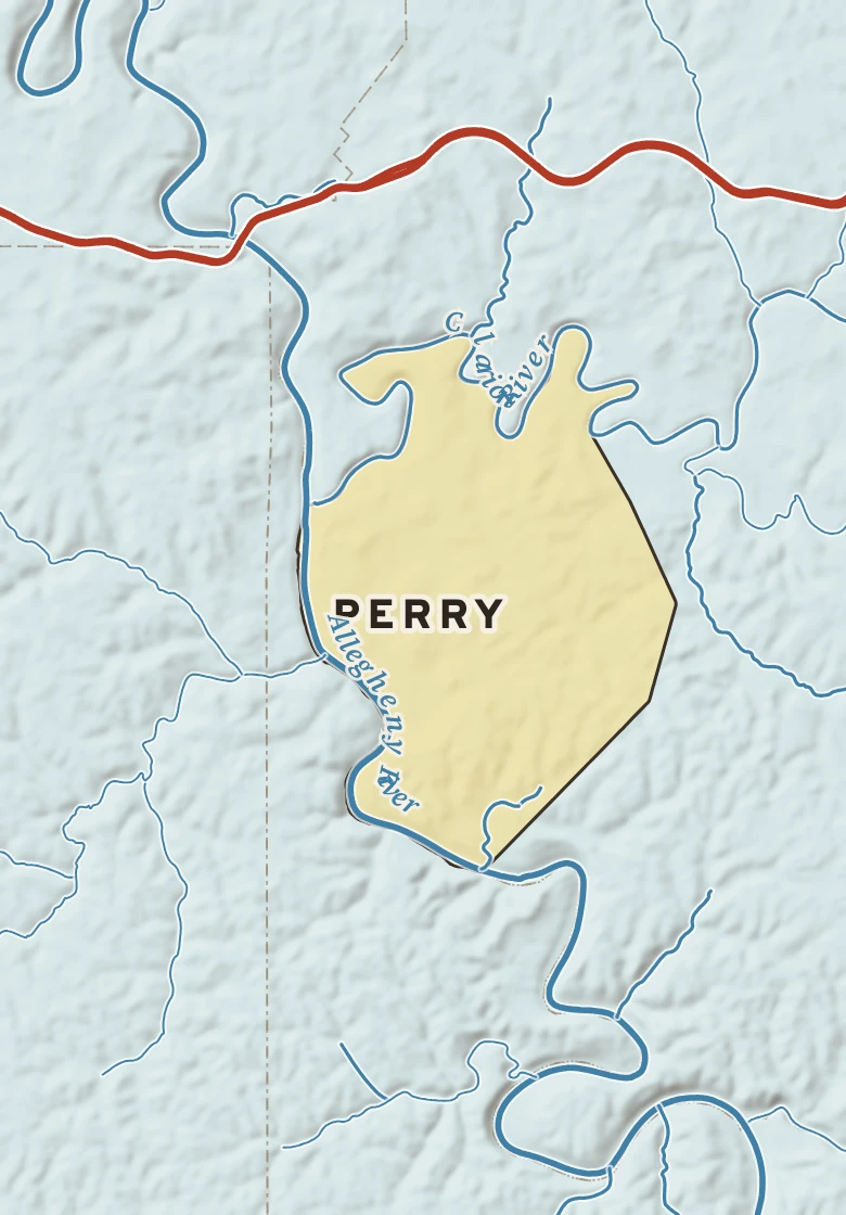Atlas plate of Perry, Pennsylvania.