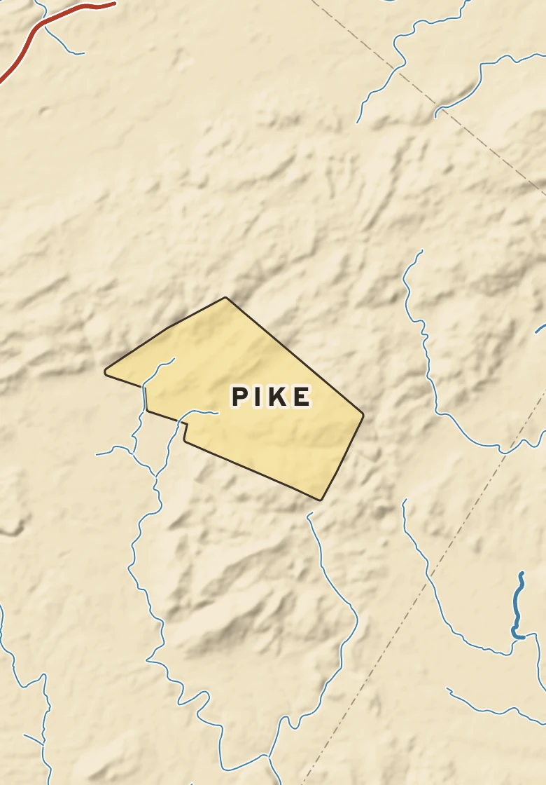 Atlas plate of Pike, Pennsylvania.