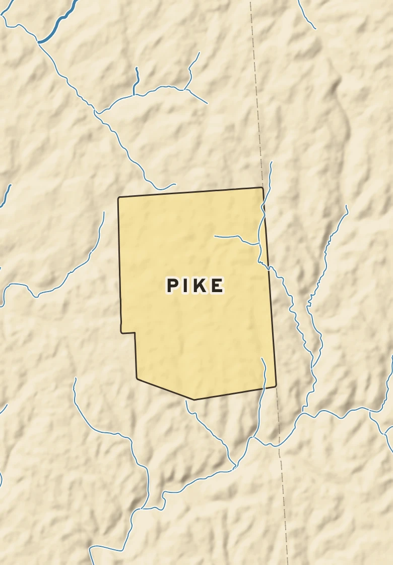 Atlas plate of Pike, Pennsylvania.