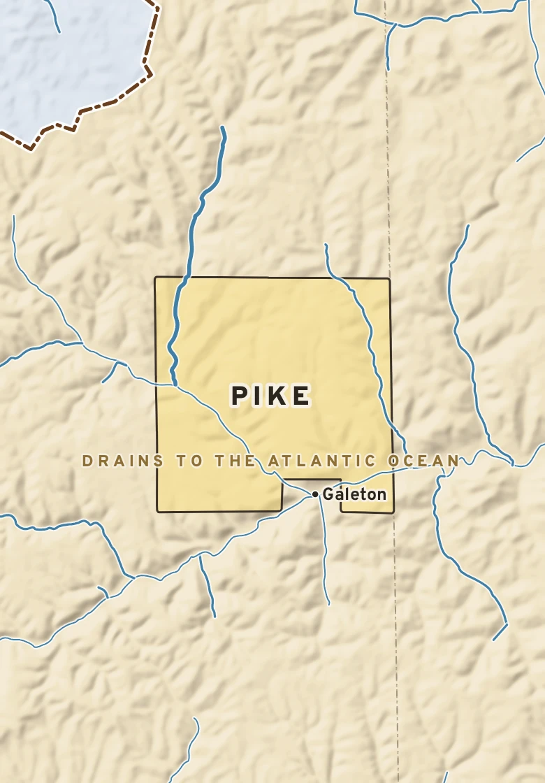 Atlas plate of Pike, Pennsylvania.