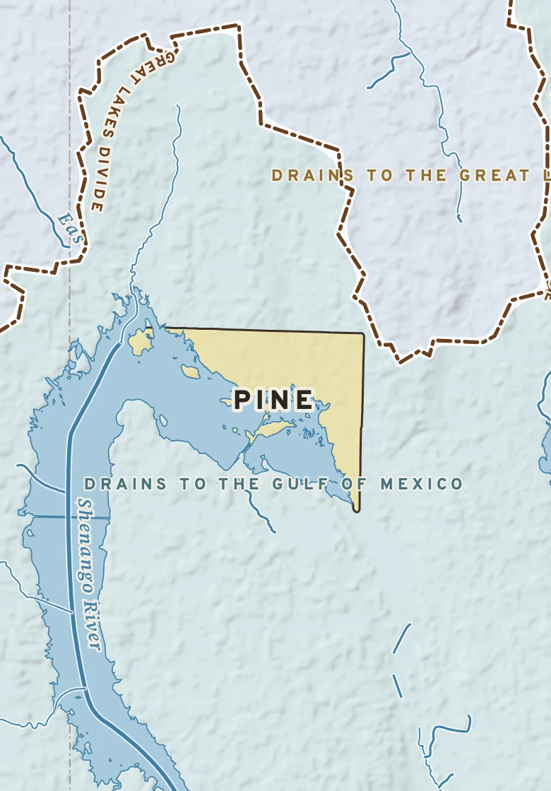 Atlas plate of Pine, Pennsylvania.