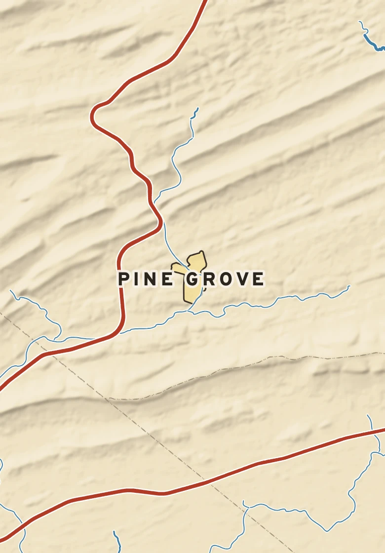 Atlas plate of Pine Grove, Pennsylvania.