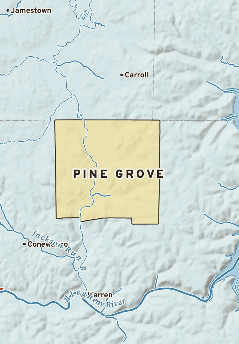 Atlas plate of Pine Grove, Pennsylvania.