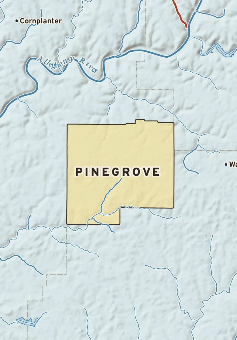 Atlas plate of Pinegrove, Pennsylvania.