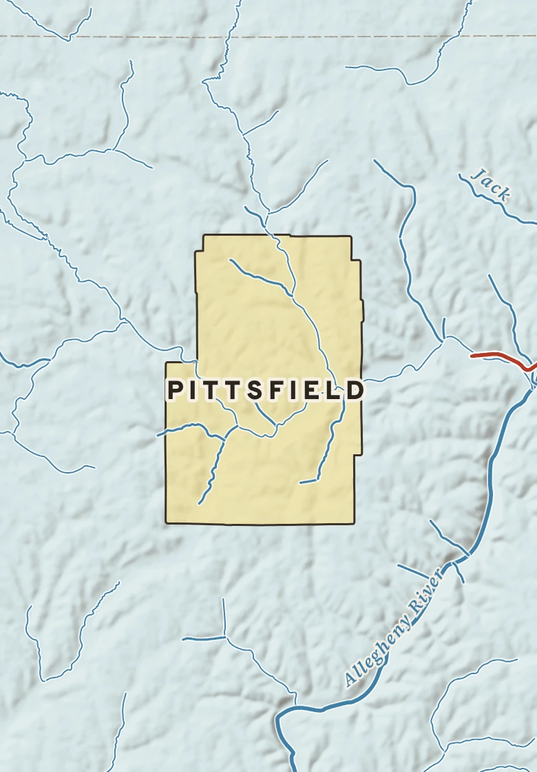 Atlas plate of Pittsfield, Pennsylvania.