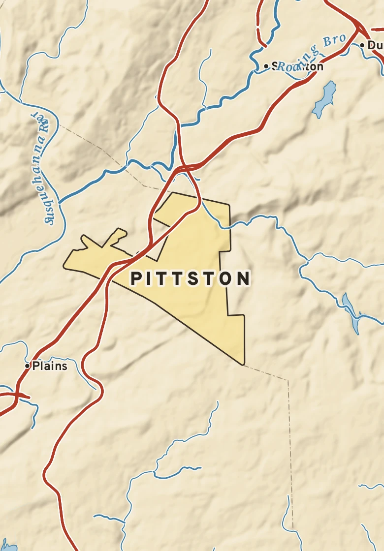 Atlas plate of Pittston, Pennsylvania.