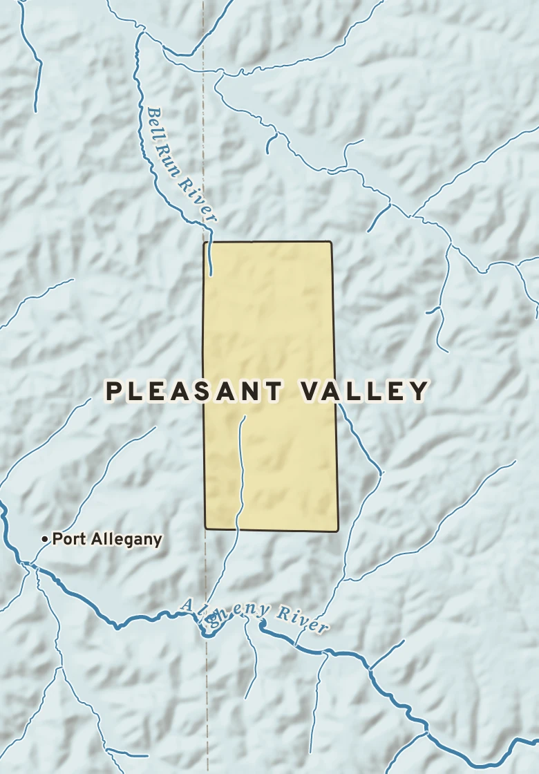 Atlas plate of Pleasant Valley, Pennsylvania.