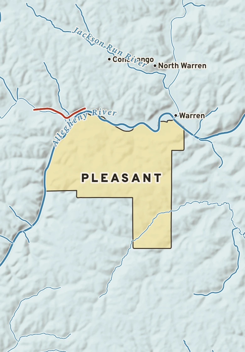 Atlas plate of Pleasant, Pennsylvania.