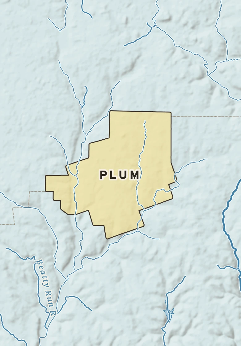 Atlas plate of Plum, Pennsylvania.