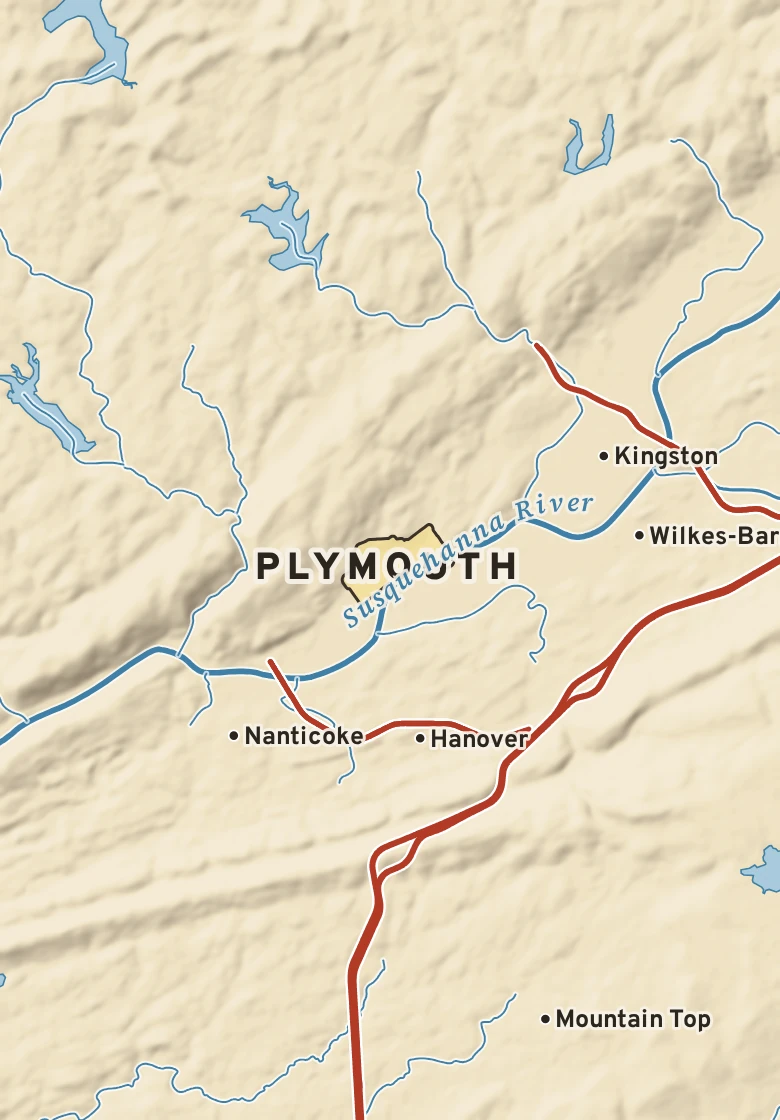 Atlas plate of Plymouth, Pennsylvania.