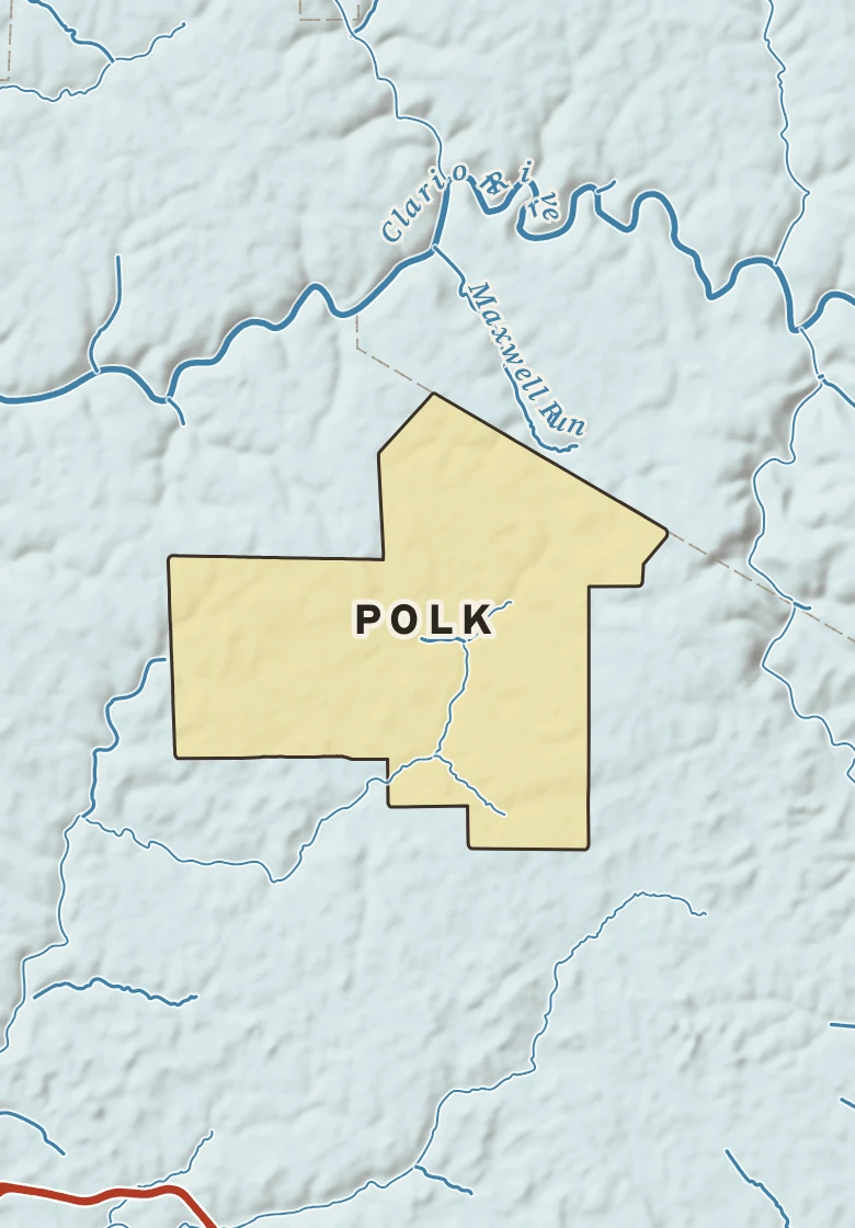 Atlas plate of Polk, Pennsylvania.