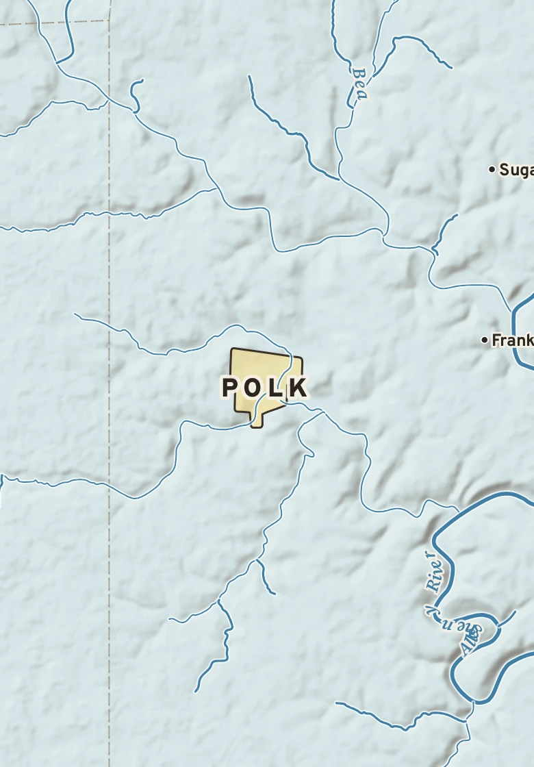Atlas plate of Polk, Pennsylvania.