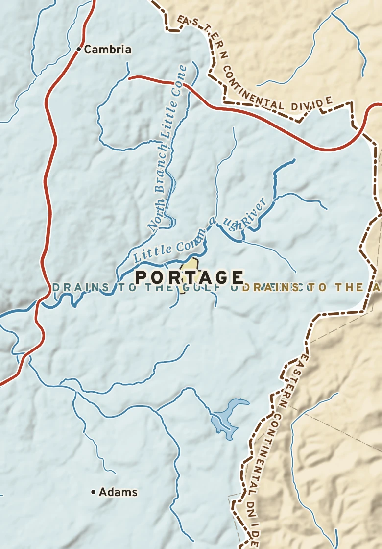 Atlas plate of Portage, Pennsylvania.