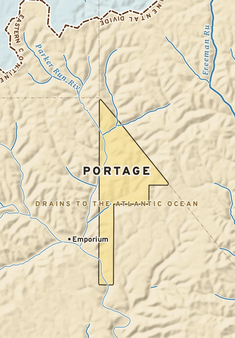 Atlas plate of Portage, Pennsylvania.