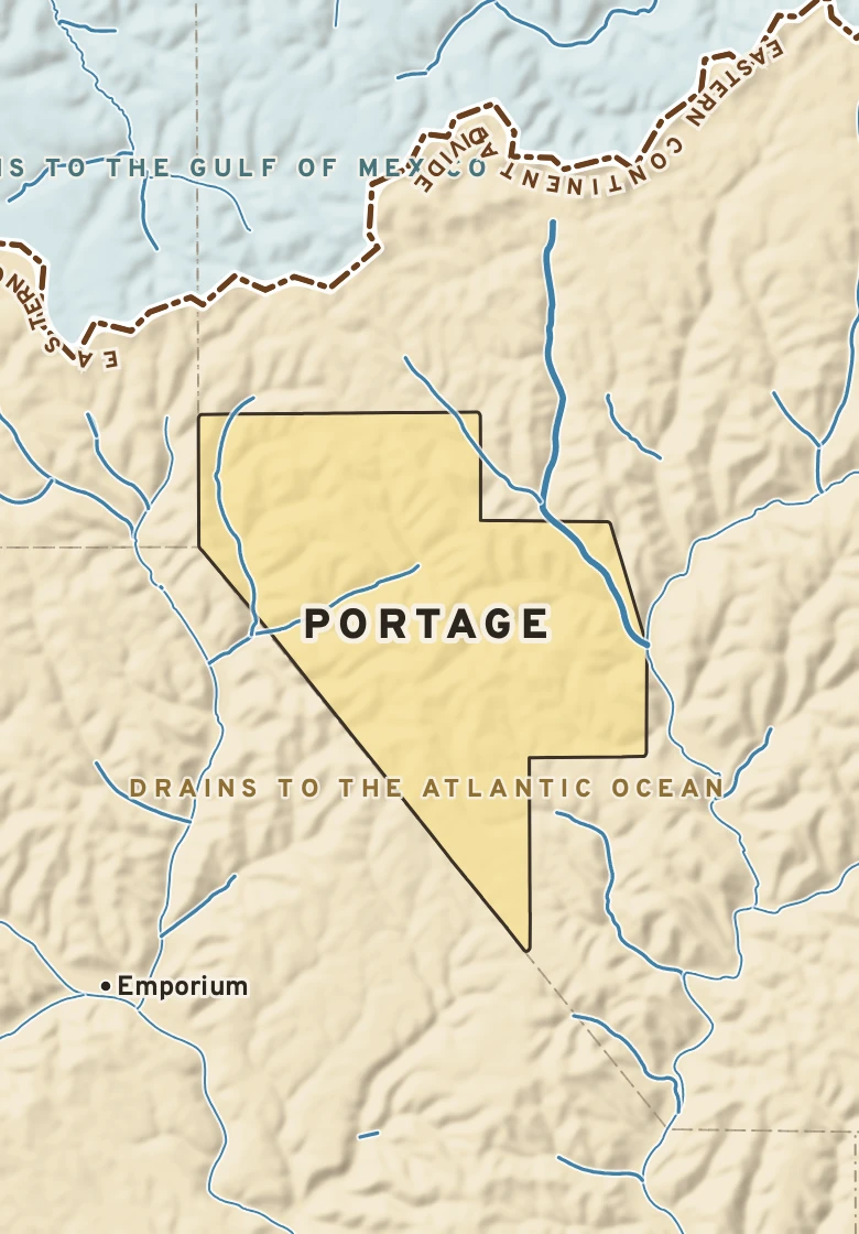 Atlas plate of Portage, Pennsylvania.