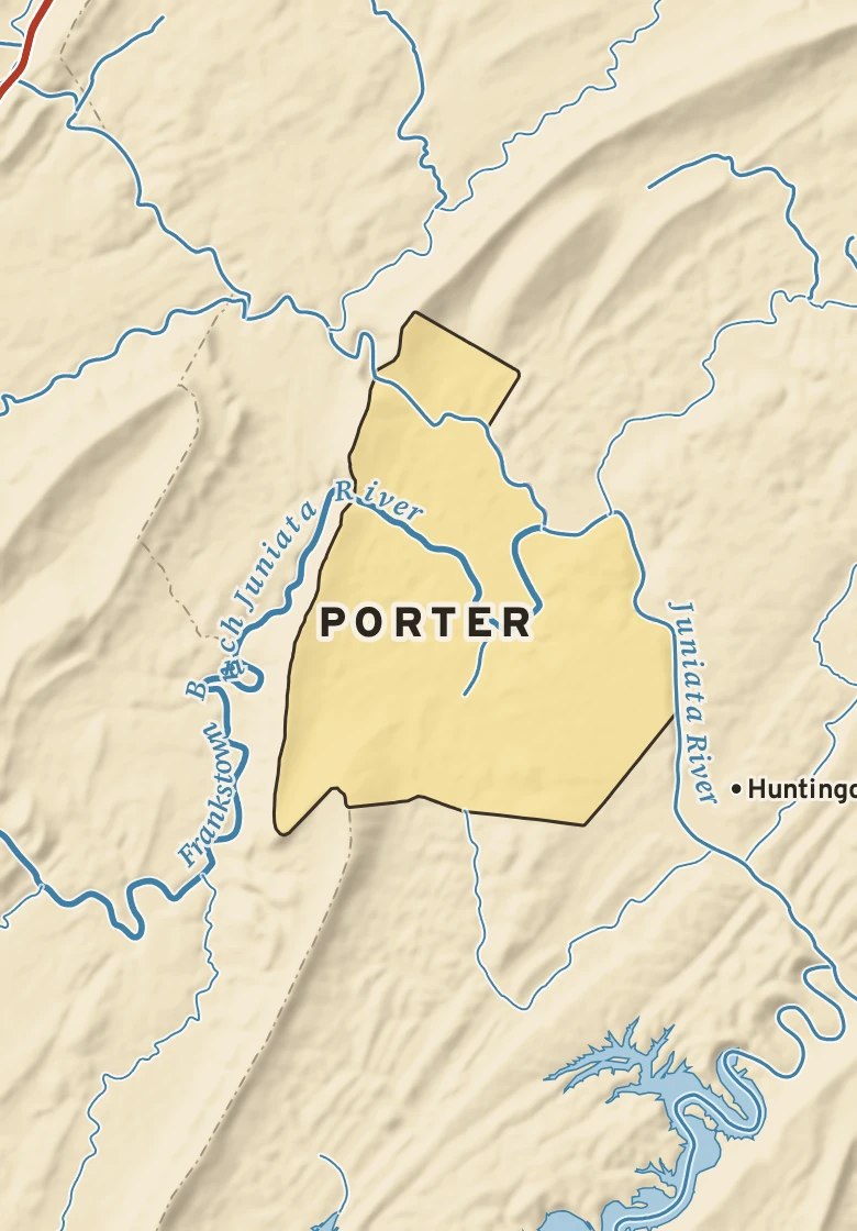 Atlas plate of Porter, Pennsylvania.