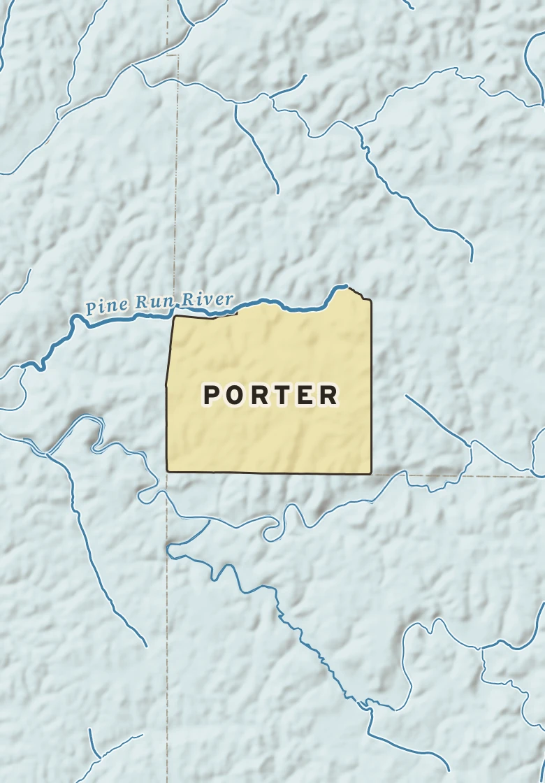 Atlas plate of Porter, Pennsylvania.