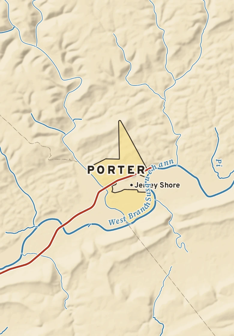 Atlas plate of Porter, Pennsylvania.