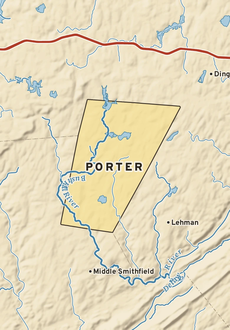 Atlas plate of Porter, Pennsylvania.