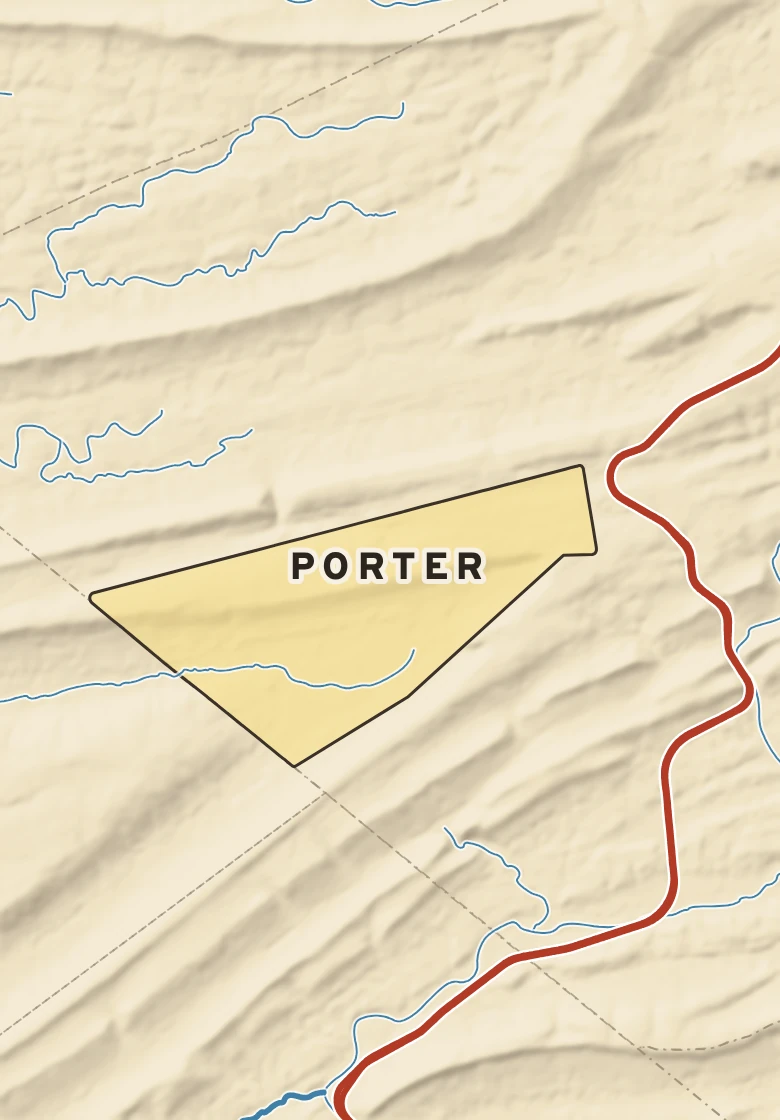 Atlas plate of Porter, Pennsylvania.