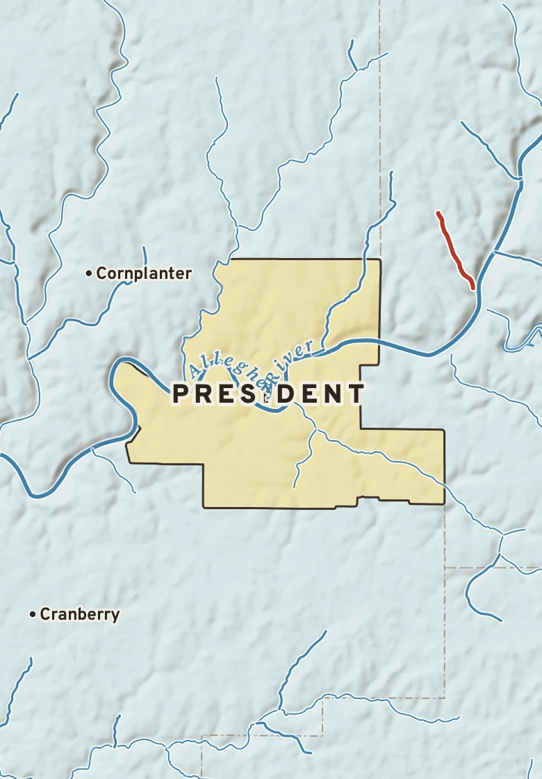 Atlas plate of President, Pennsylvania.