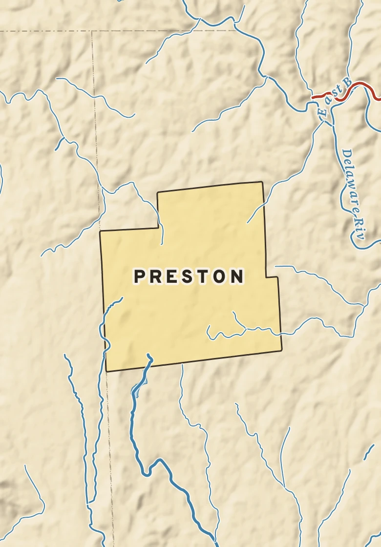 Atlas plate of Preston, Pennsylvania.