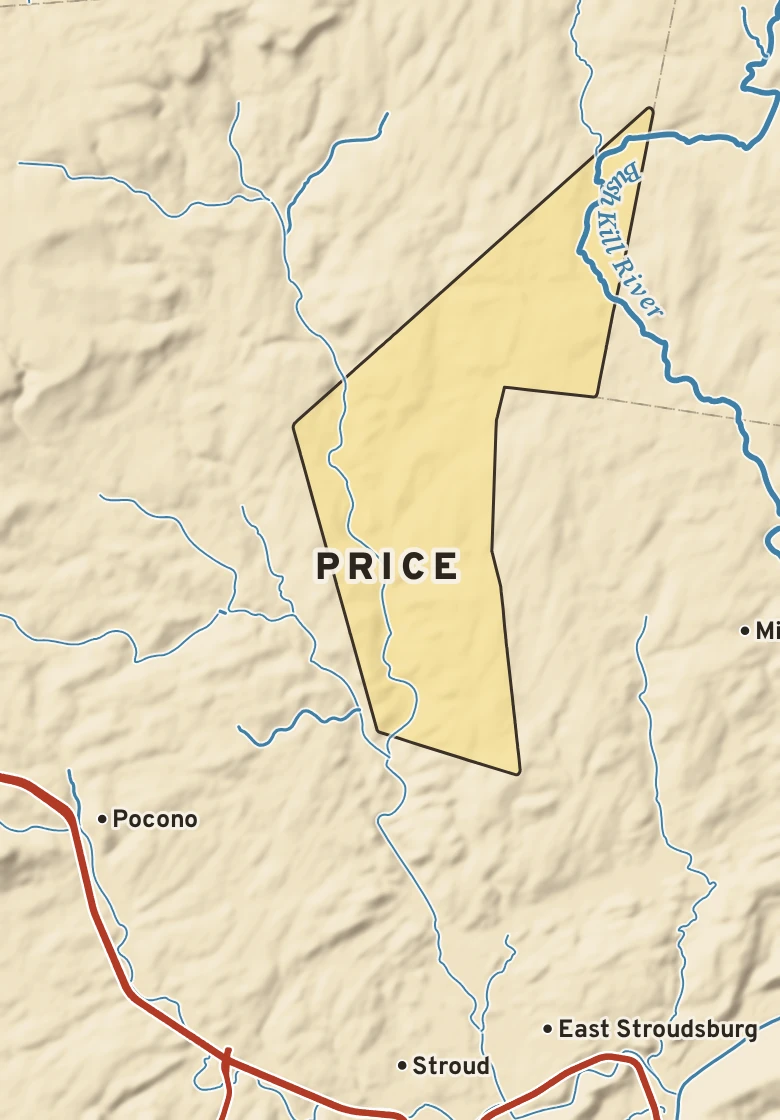 Atlas plate of Price, Pennsylvania.