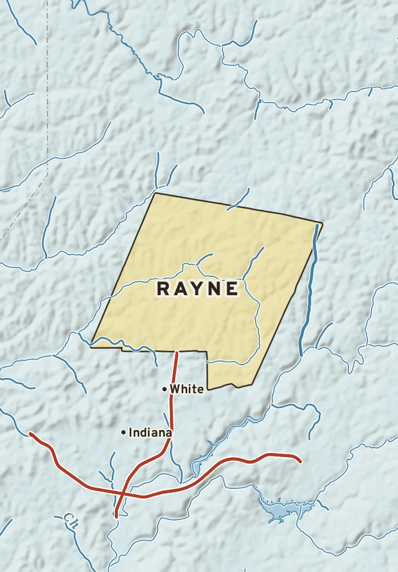 Atlas plate of Rayne, Pennsylvania.